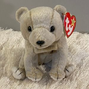 🅢🅐🅛🅔 RARE 1999 Ty Beanie Baby Bear ALMOND - Errors!  🅡🅐🅡🅔  𖩆 𑆆 𖩐